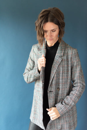 Julia Grey Multi Blazer