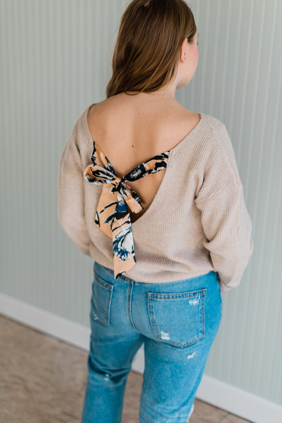 Kourt Tie Back Sweater